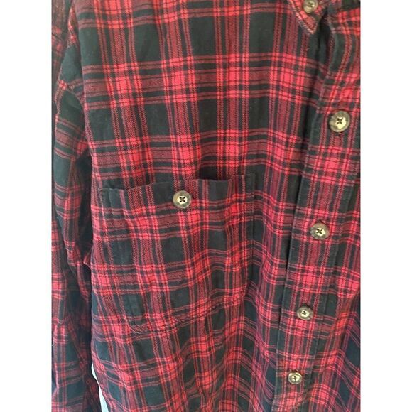 Duluth Mens XLT Tall Button Down Flannel Ref Black - Picture 3 of 7